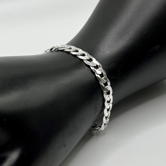 Mens Thick Miami Cuban Curb Chain Bracelet - 8.5" HEAVY - 925 Italy - Picture 3 of 5